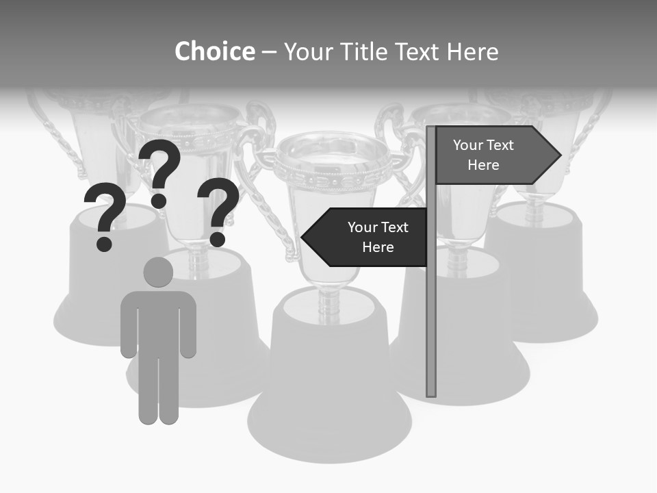 Copy Space Trophy First PowerPoint Template