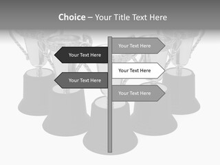 Copy Space Trophy First PowerPoint Template