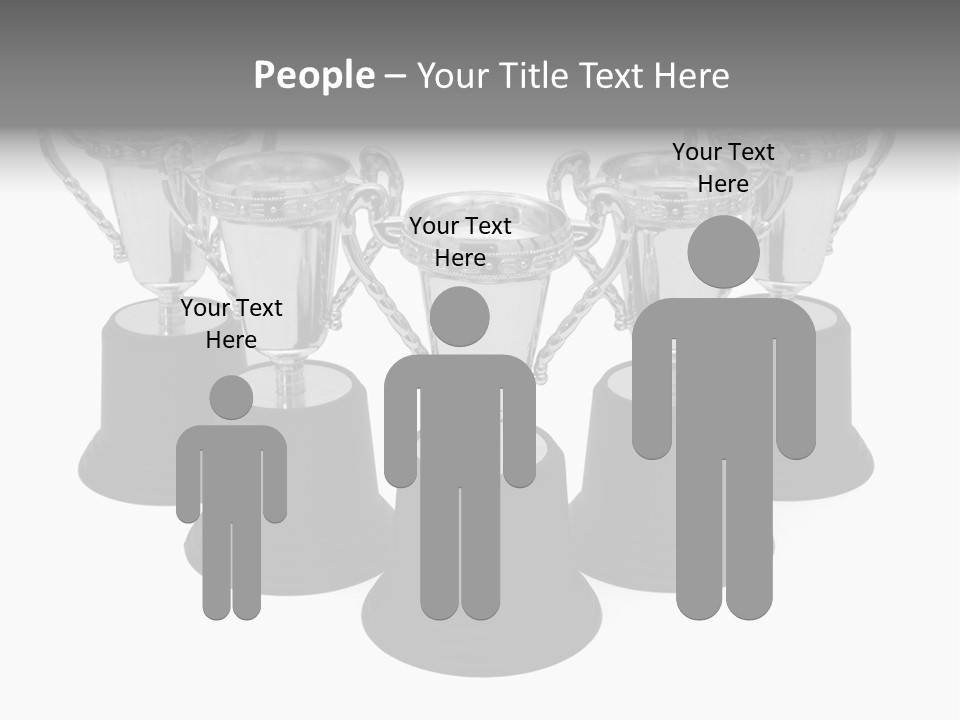 Copy Space Trophy First PowerPoint Template