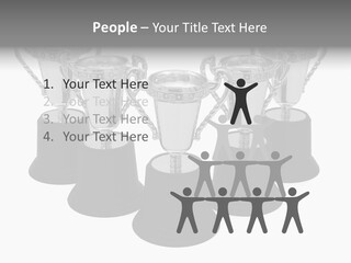Copy Space Trophy First PowerPoint Template