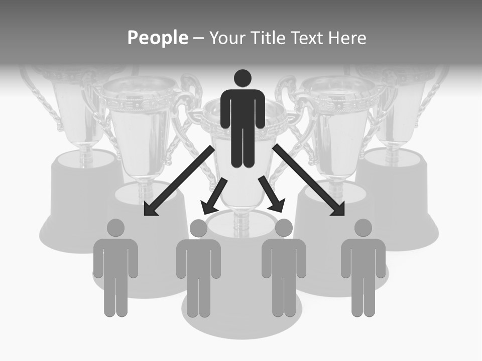 Copy Space Trophy First PowerPoint Template