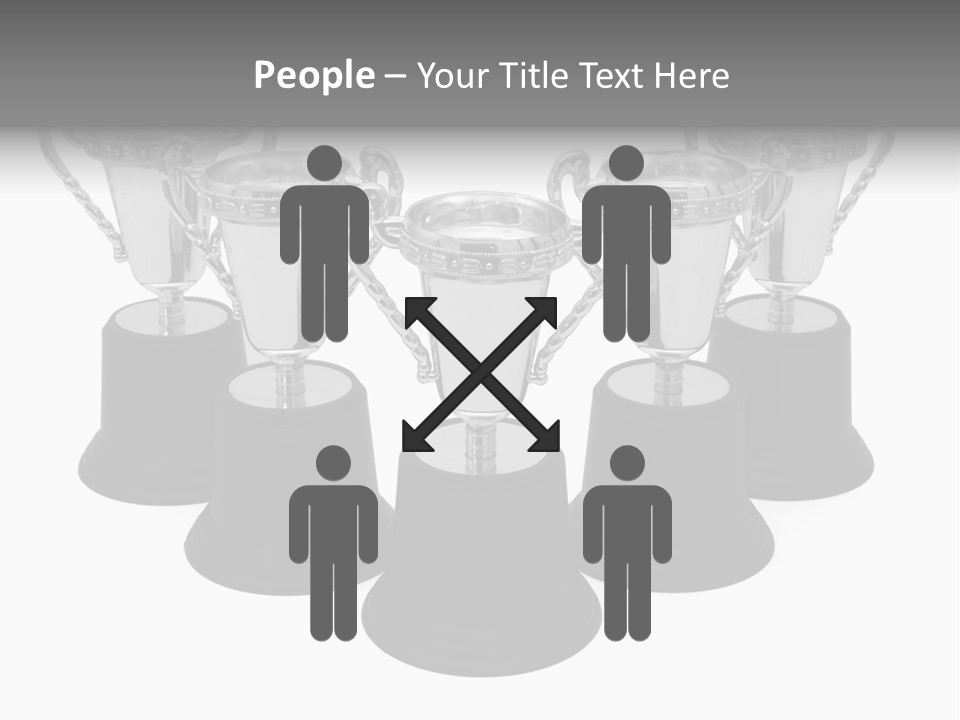 Copy Space Trophy First PowerPoint Template