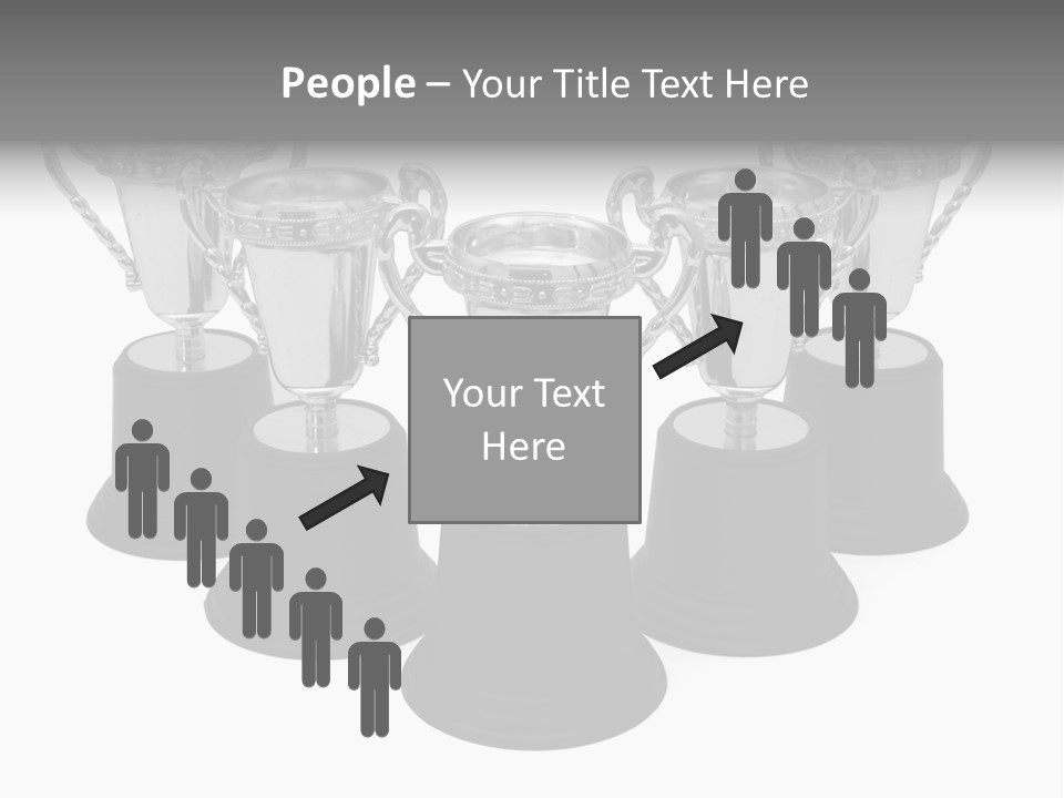 Copy Space Trophy First PowerPoint Template