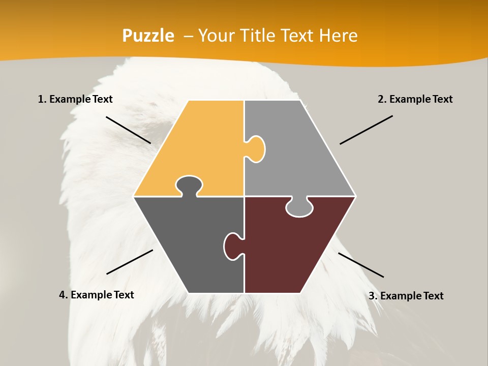 White Predatory Iris PowerPoint Template