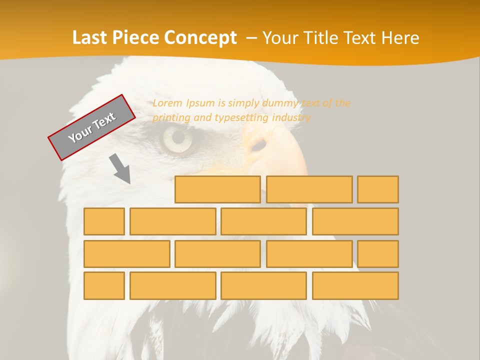 White Predatory Iris PowerPoint Template