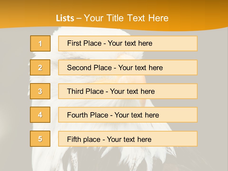 White Predatory Iris PowerPoint Template