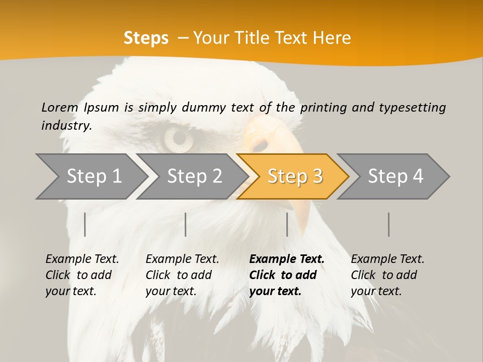 White Predatory Iris PowerPoint Template