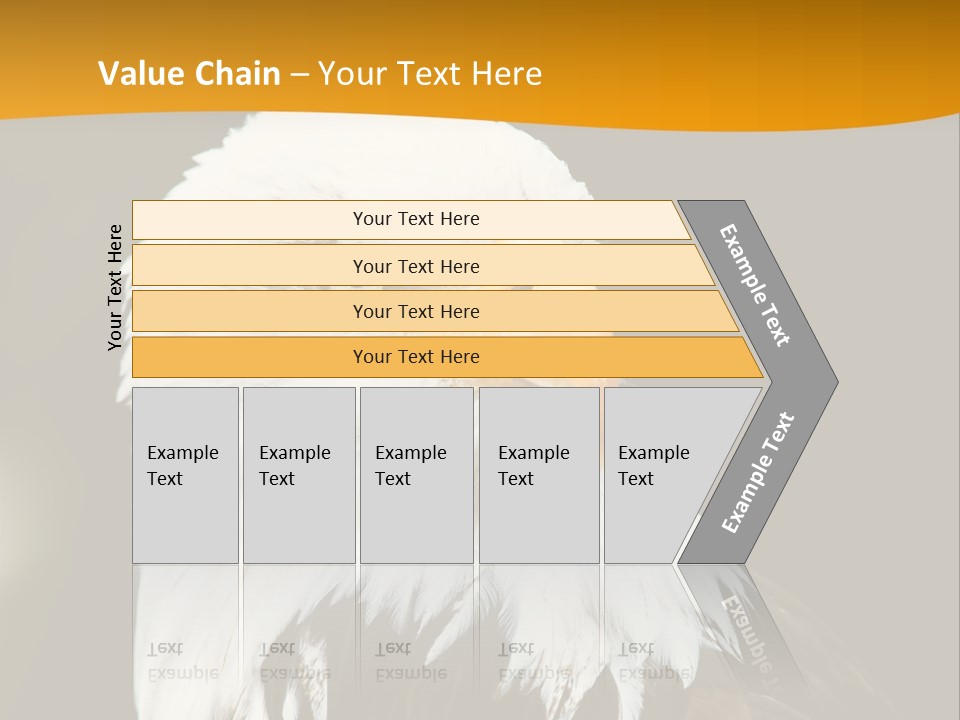 White Predatory Iris PowerPoint Template