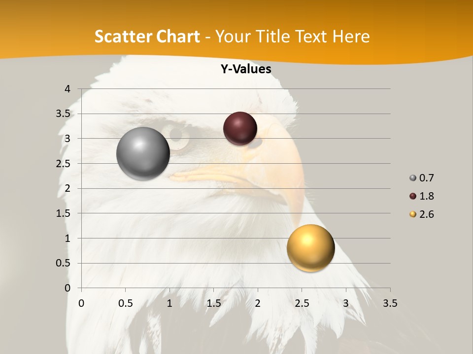 White Predatory Iris PowerPoint Template