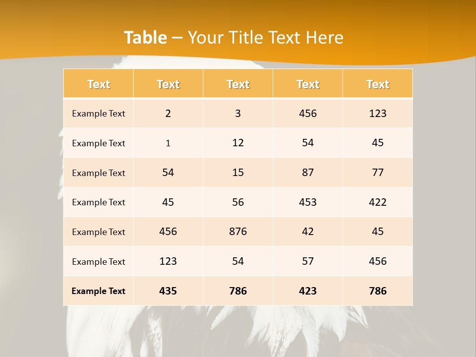 White Predatory Iris PowerPoint Template