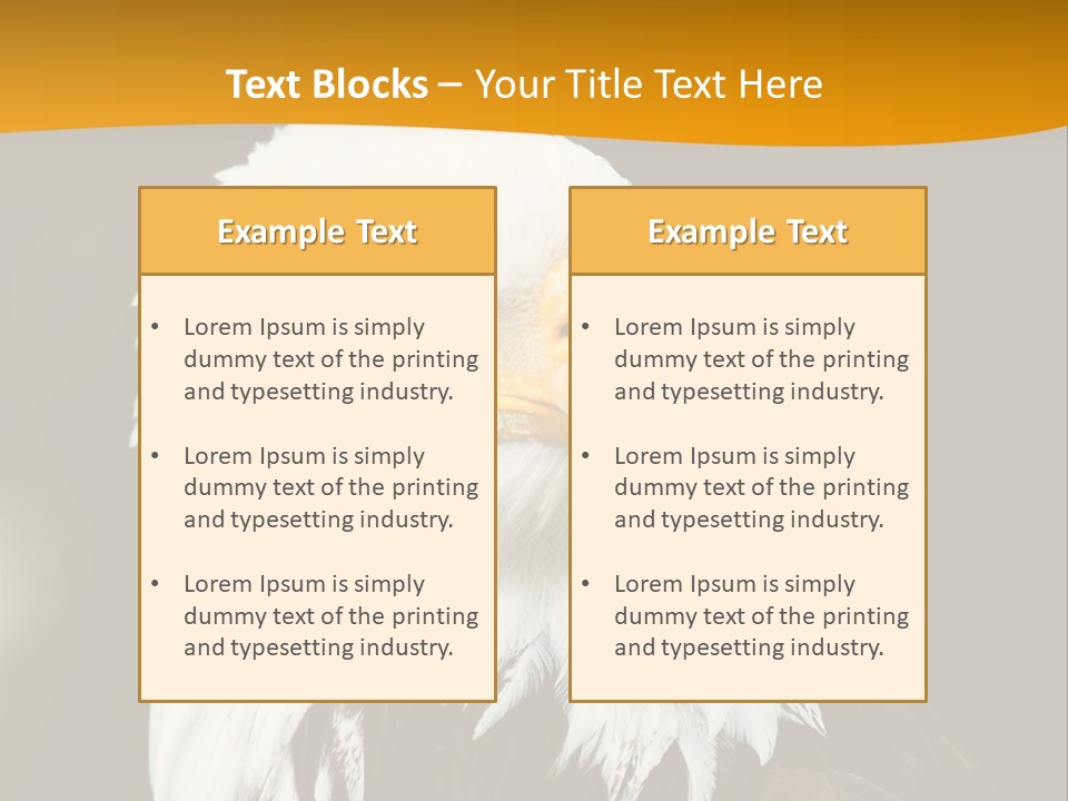 White Predatory Iris PowerPoint Template