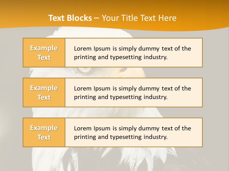 White Predatory Iris PowerPoint Template