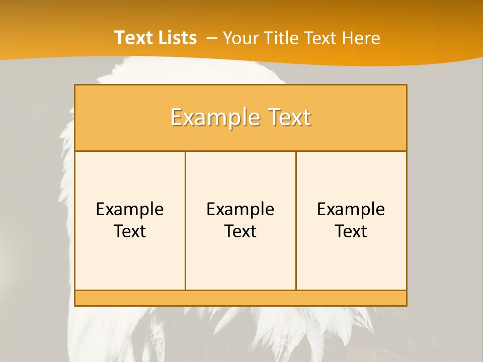 White Predatory Iris PowerPoint Template