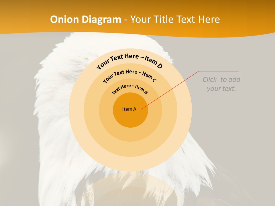 White Predatory Iris PowerPoint Template