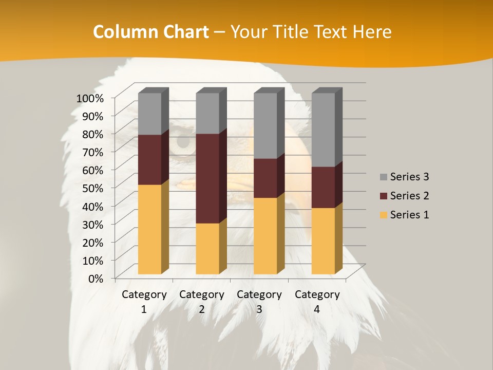White Predatory Iris PowerPoint Template