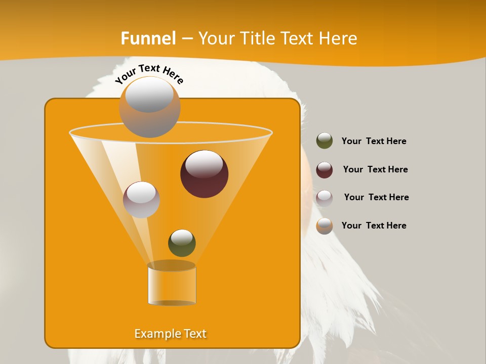 White Predatory Iris PowerPoint Template