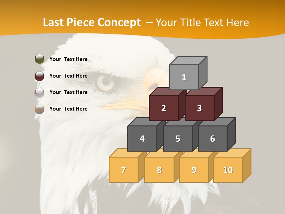 White Predatory Iris PowerPoint Template