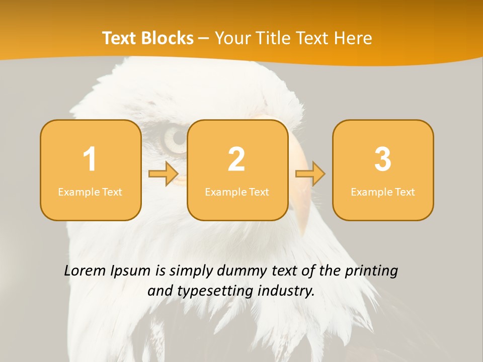White Predatory Iris PowerPoint Template