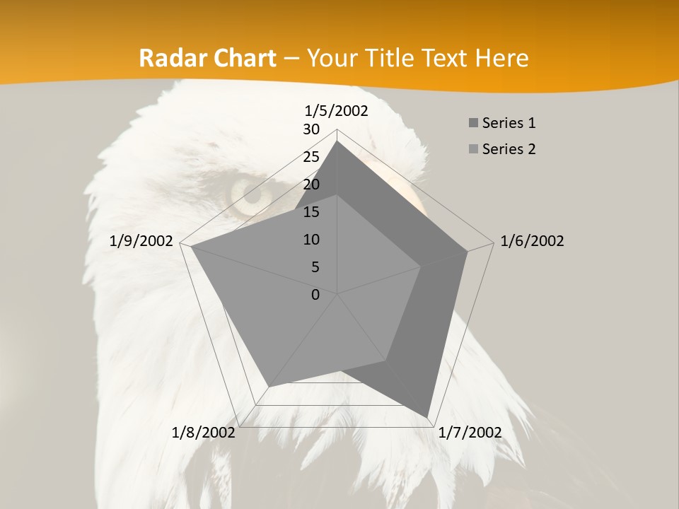 White Predatory Iris PowerPoint Template