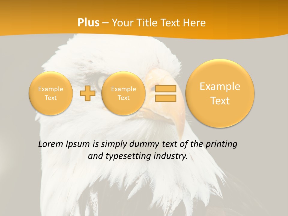 White Predatory Iris PowerPoint Template