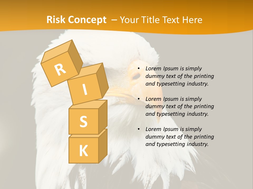 White Predatory Iris PowerPoint Template