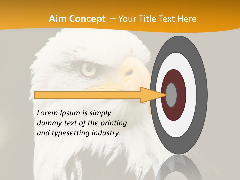 White Predatory Iris PowerPoint Template