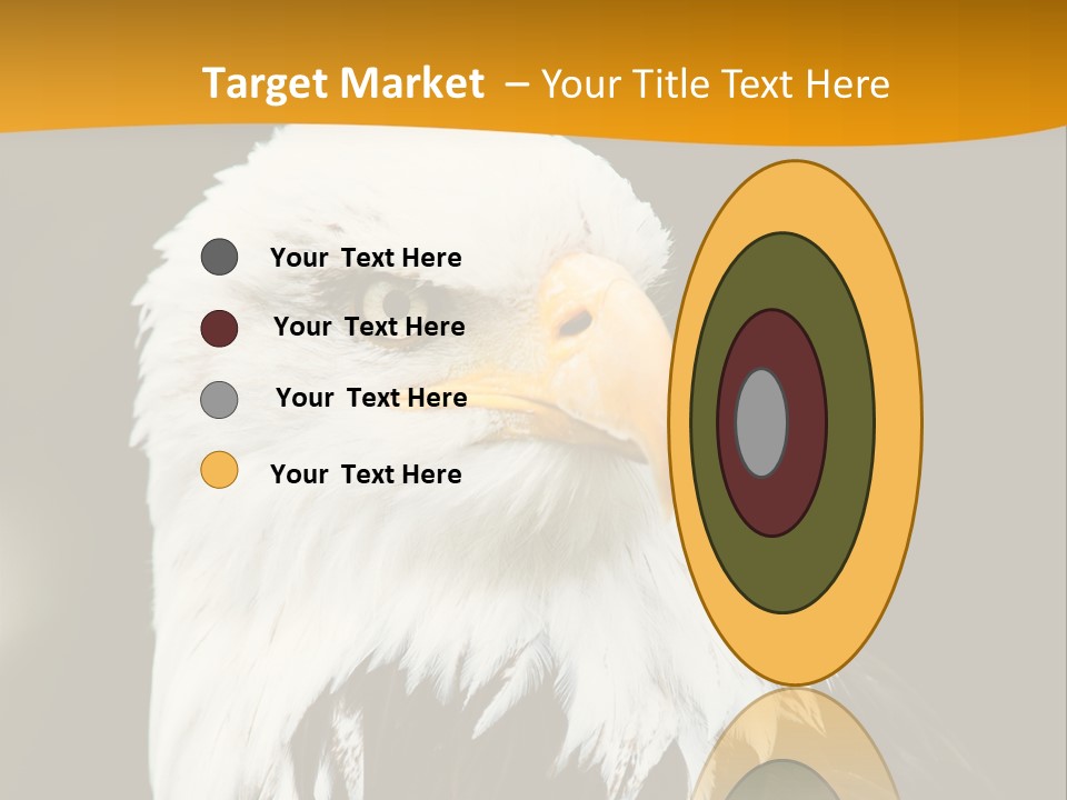 White Predatory Iris PowerPoint Template