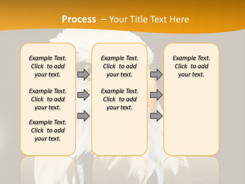 White Predatory Iris PowerPoint Template