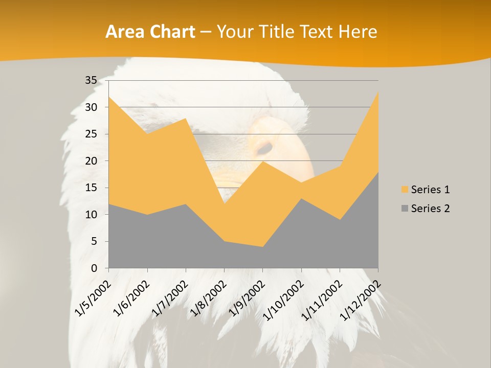 White Predatory Iris PowerPoint Template