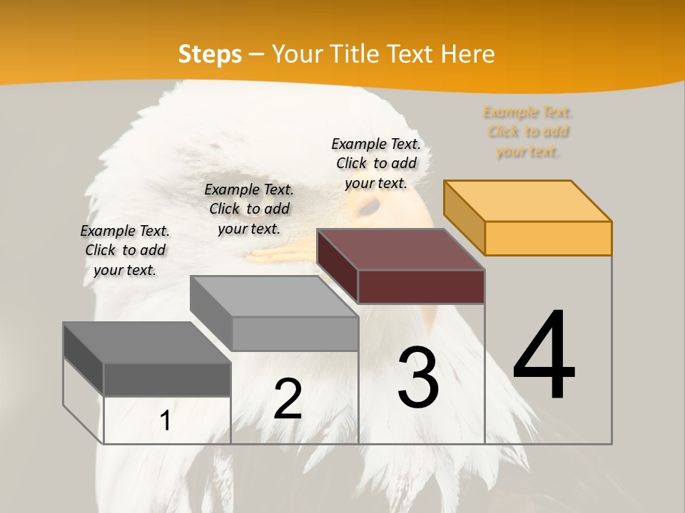 White Predatory Iris PowerPoint Template