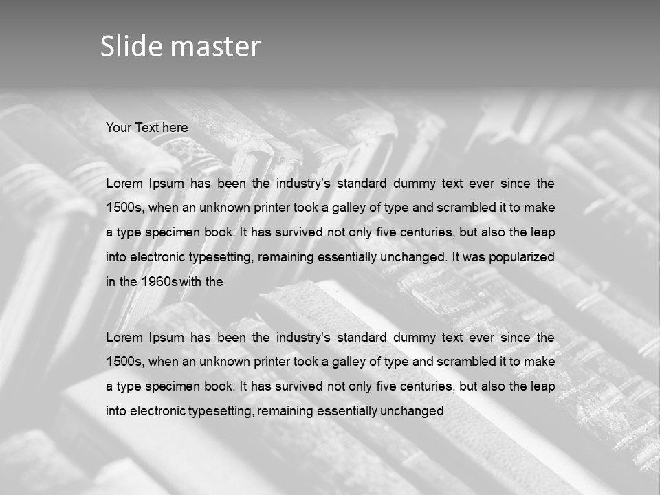Dirty Stack Row PowerPoint Template