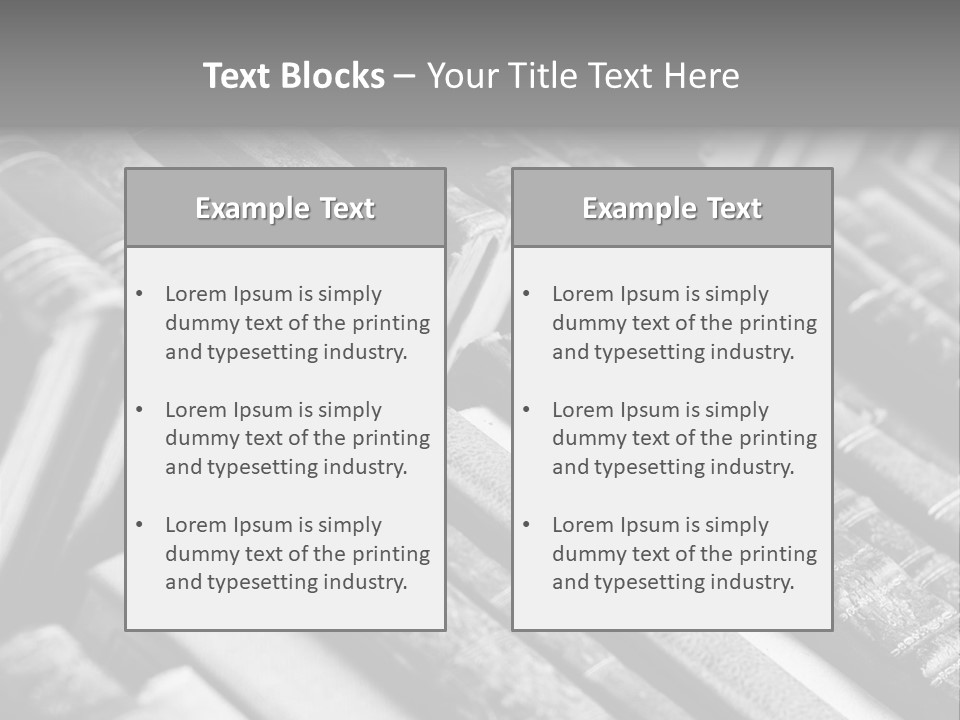 Dirty Stack Row PowerPoint Template
