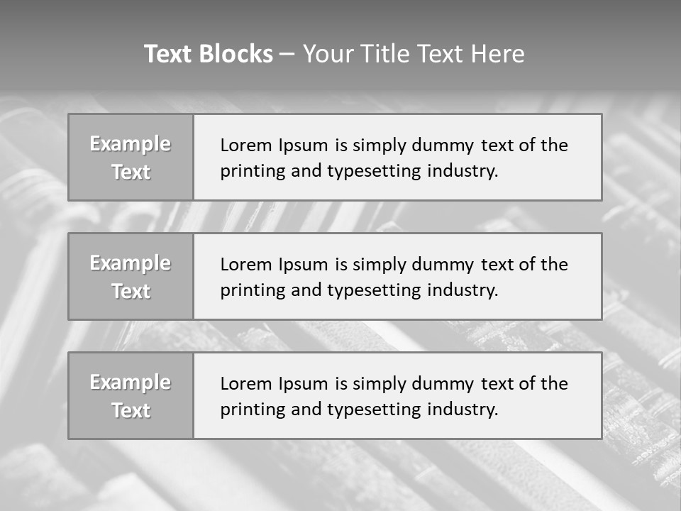 Dirty Stack Row PowerPoint Template