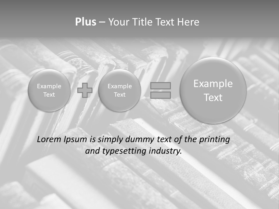 Dirty Stack Row PowerPoint Template