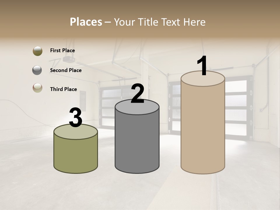 Garage Interior Bright PowerPoint Template