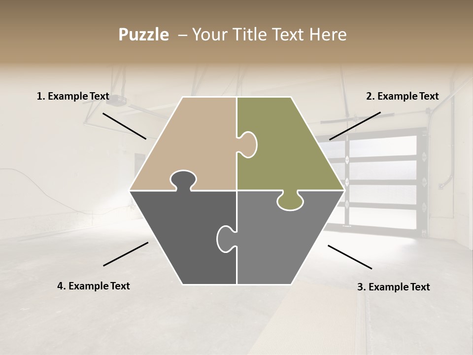 Garage Interior Bright PowerPoint Template