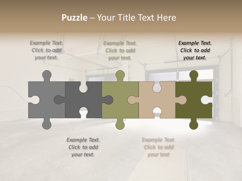 Garage Interior Bright PowerPoint Template