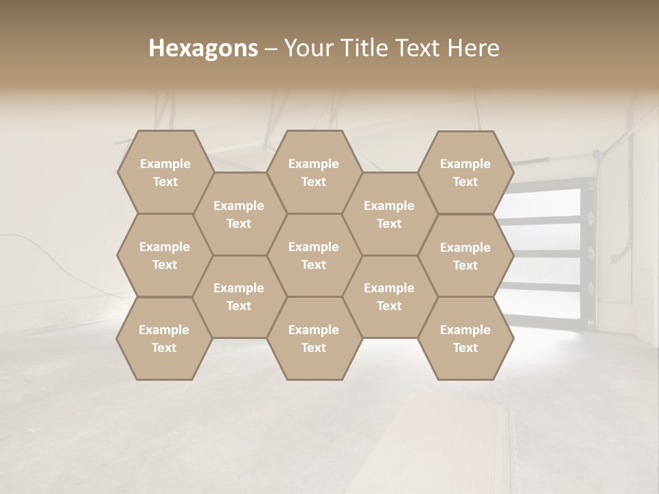 Garage Interior Bright PowerPoint Template