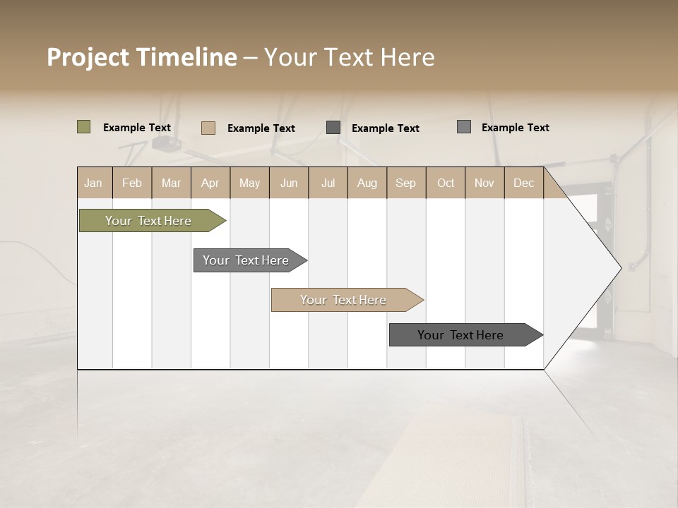 Garage Interior Bright PowerPoint Template