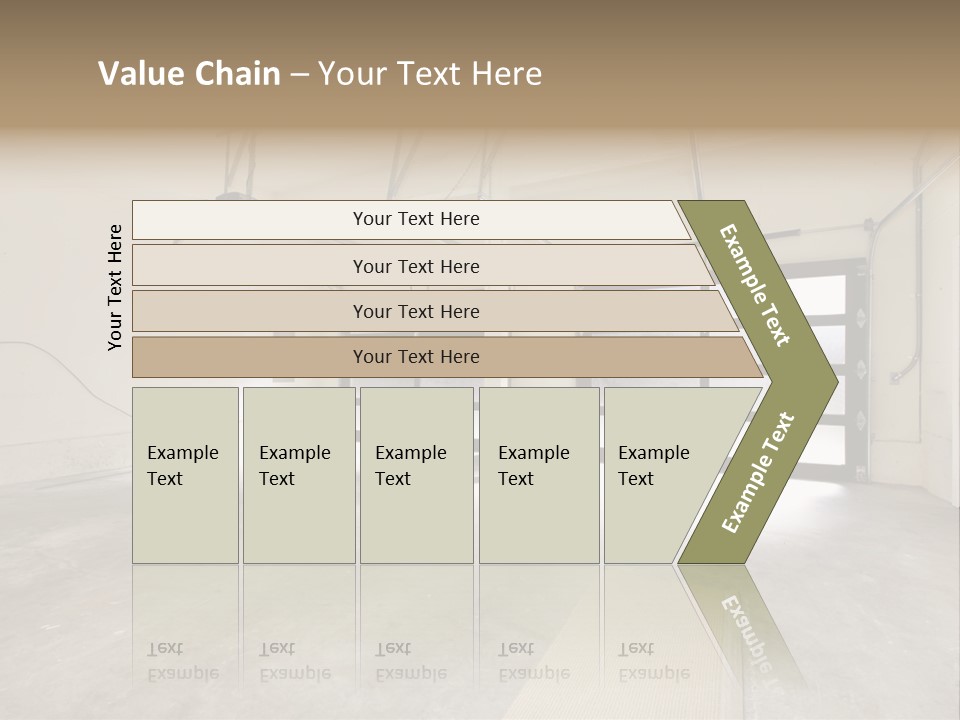 Garage Interior Bright PowerPoint Template