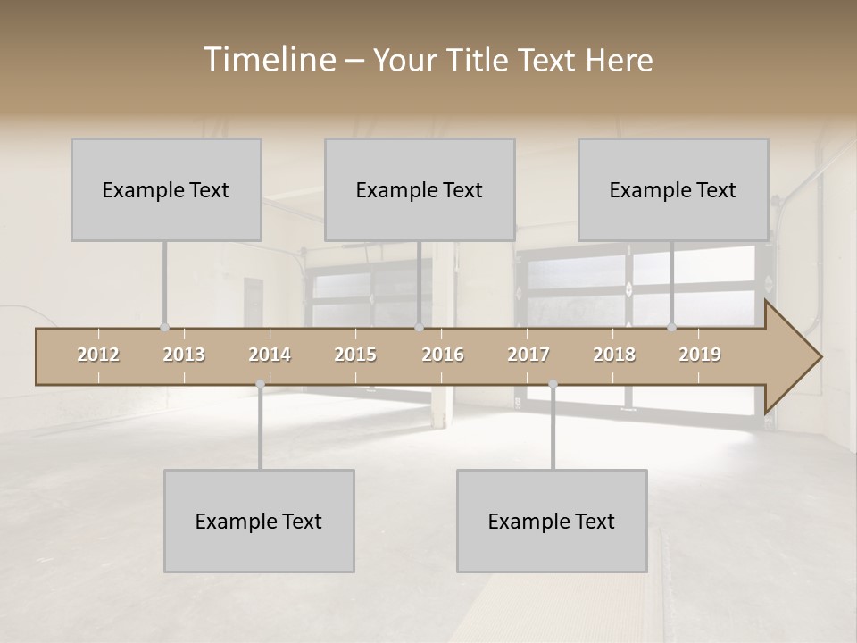 Garage Interior Bright PowerPoint Template