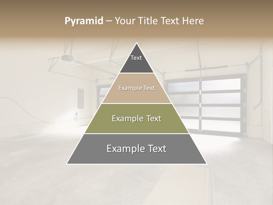 Garage Interior Bright PowerPoint Template