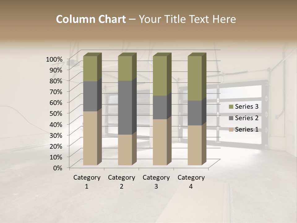 Garage Interior Bright PowerPoint Template