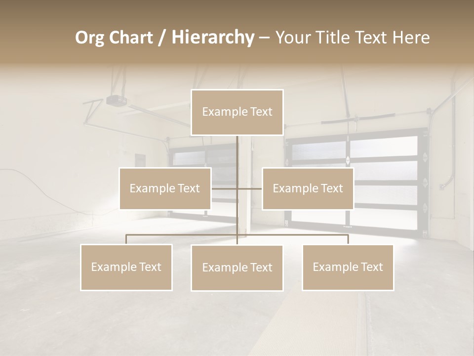 Garage Interior Bright PowerPoint Template