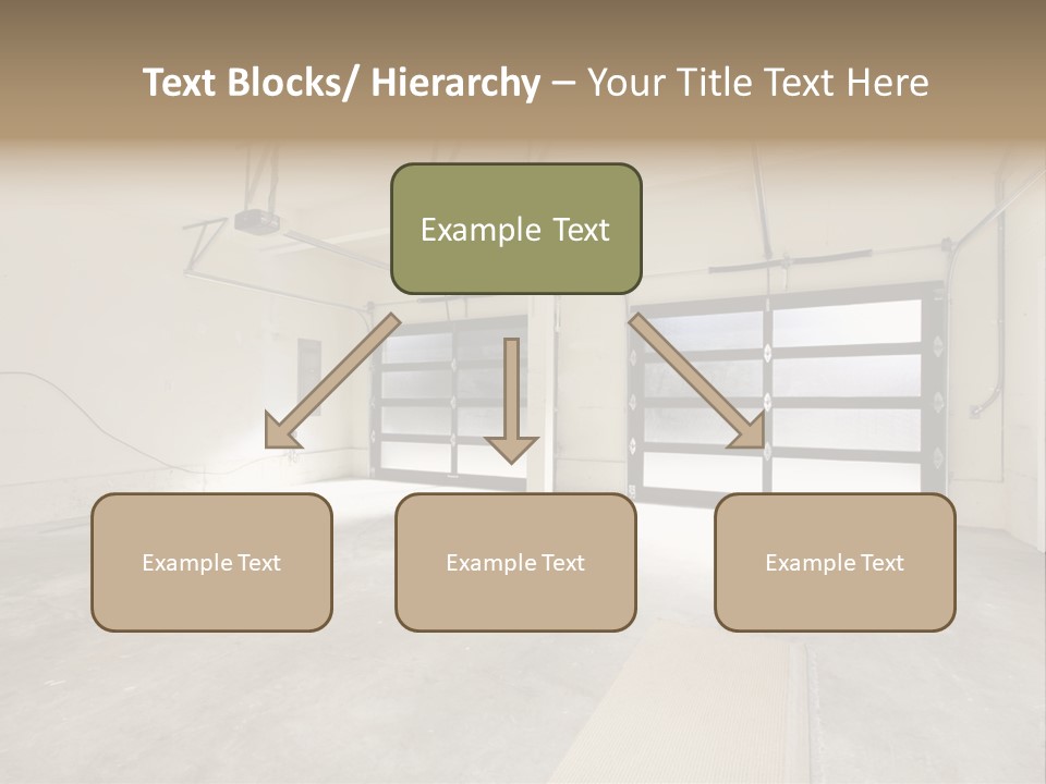 Garage Interior Bright PowerPoint Template
