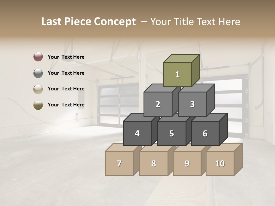 Garage Interior Bright PowerPoint Template
