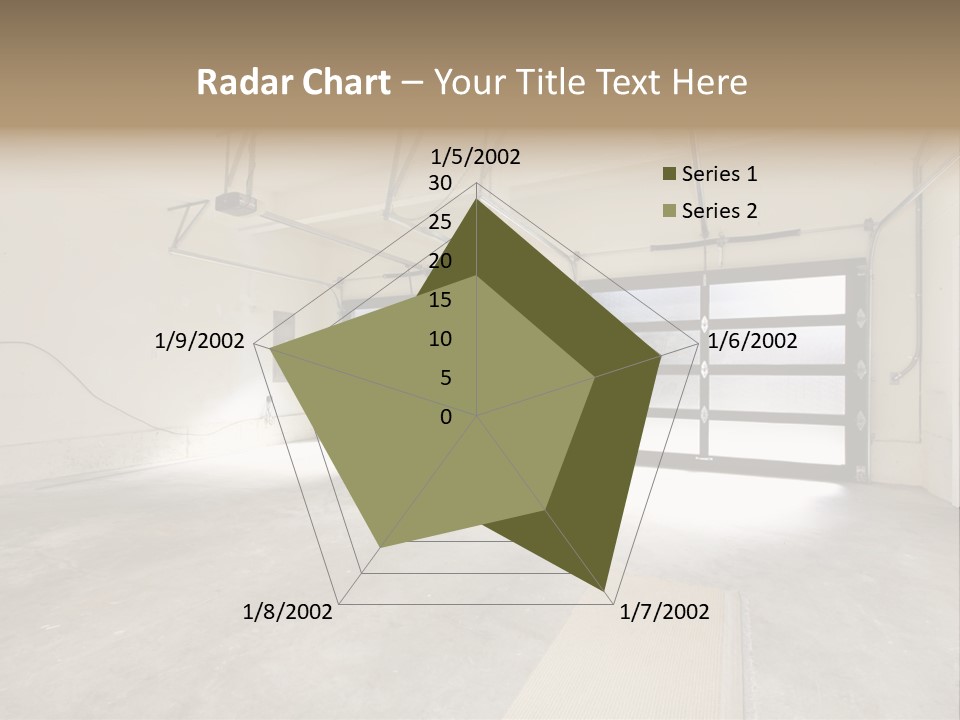 Garage Interior Bright PowerPoint Template