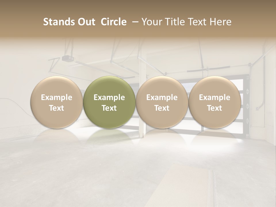 Garage Interior Bright PowerPoint Template