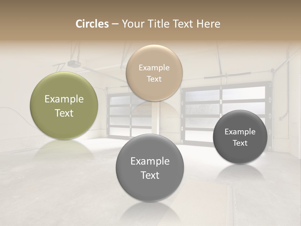 Garage Interior Bright PowerPoint Template