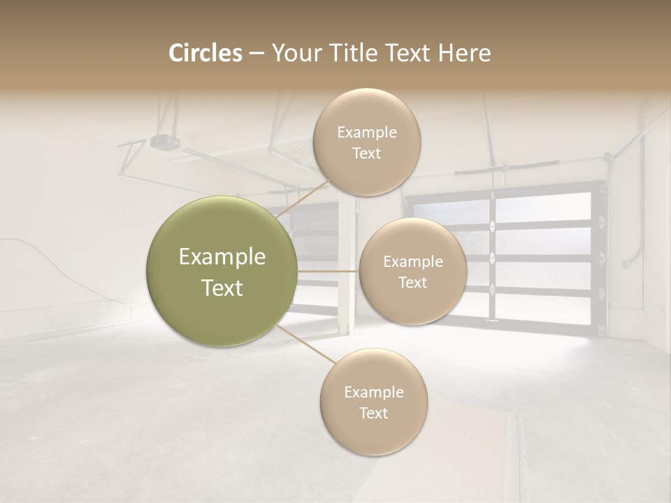 Garage Interior Bright PowerPoint Template